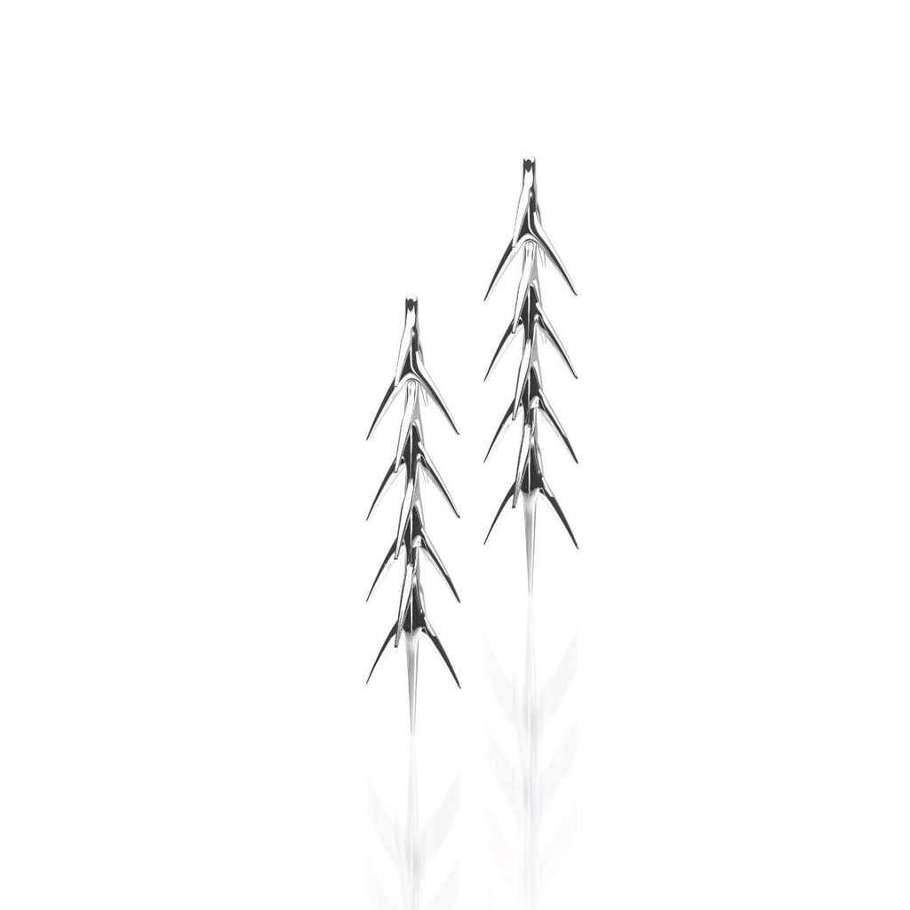 The CALATRAVA Drop Earrings | 14k Solid White Gold