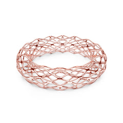 The GRID Bangle | Double Slim | 14k Rose Gold Sterling