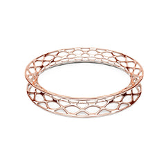 The GRID Bangle | Flared | 18k Rose Gold Sterling