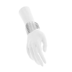The GRID Cuff | VOGUE | Platinum Sterling