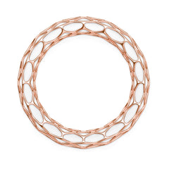 The GRID Bangle | Double Slim | 14k Rose Gold Sterling