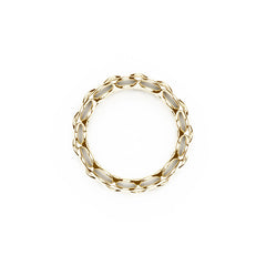 The GRID Ring | Double Slim | 14k Gold Sterling