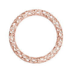 The HIVE Bangle | Double Wave | 14k Rose Gold Sterling