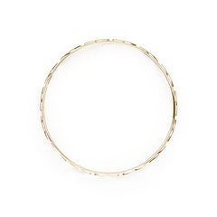 The HIVE Bangle | Slim Wave | 14k Gold Sterling