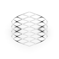The GRID Cuff | VOGUE | Platinum Sterling