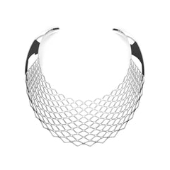 The GRID Necklace | Bib | Platinum Sterling