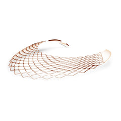 The GRID Necklace | Bib | 14k Rose Gold Sterling