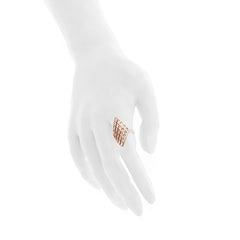 The GRID Ring | VOGUE | 14k Rose Gold Sterling