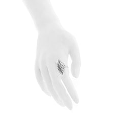The GRID Ring | VOGUE | Platinum Sterling