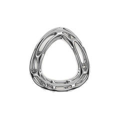 The ZAHA Bangle | 14k Solid White Gold