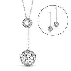 The HIVE Lariat Set | Platinum Sterling