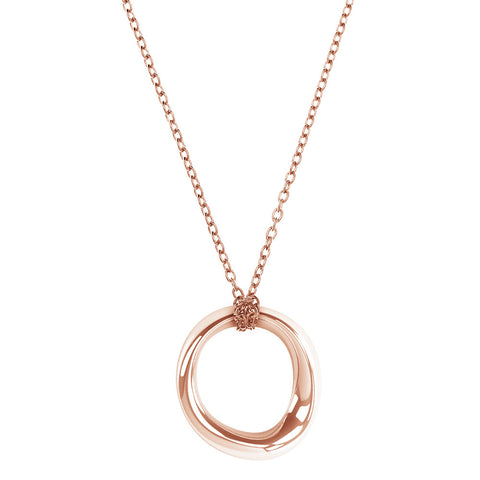 The FLOW Pendant Loop in 3D Printed 14k Solid Rose Gold