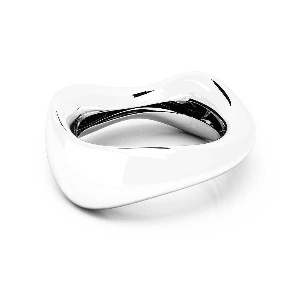 The FLOW Bangle | Platinum Sterling