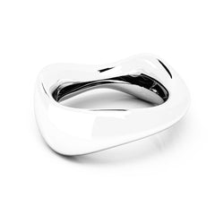The FLOW Bangle | 14k Solid White Gold