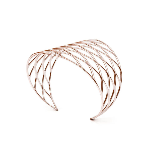 The GRID Cuff | VOGUE | 14k Rose Gold Sterling