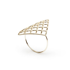 The GRID Ring | VOGUE | 14k Gold Sterling