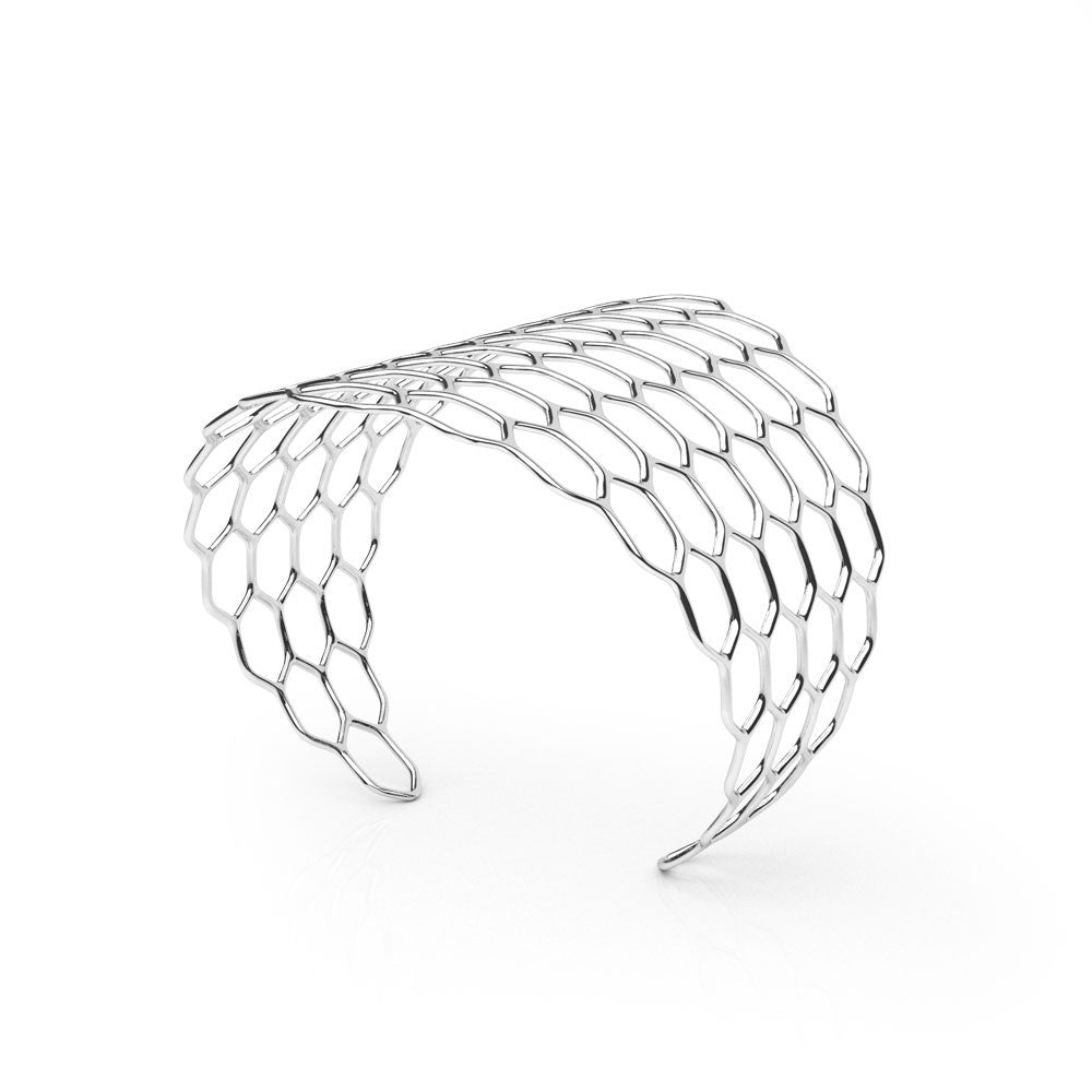 The HIVE Cuff | VOGUE | Platinum Sterling