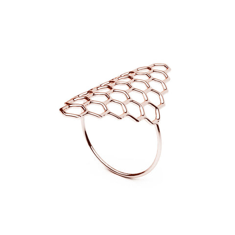 The HIVE Ring | VOGUE | 14k Rose Gold Sterling