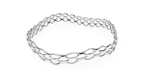 GRID WAVE BANGLES SLIM WAVE BRACELETS